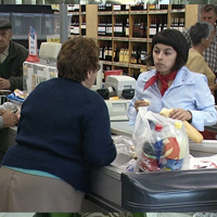 Counter Girl Tastes Food